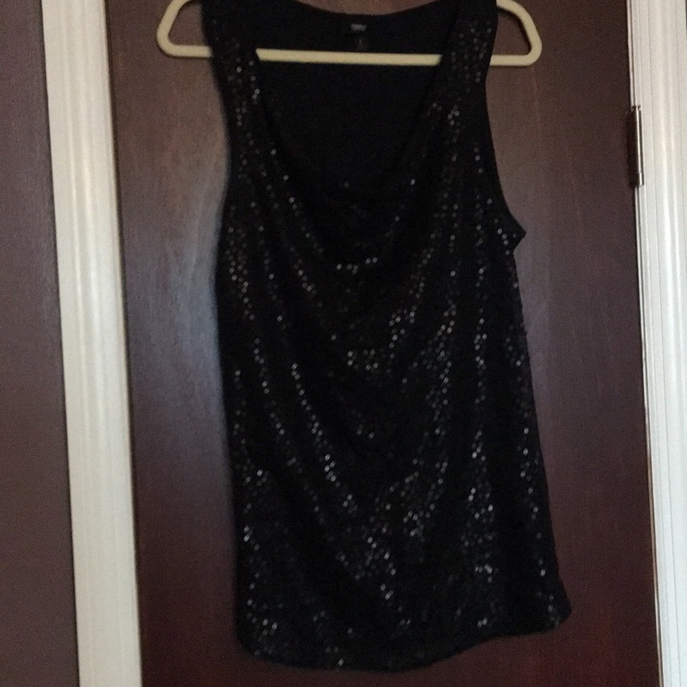 Sequined tank top